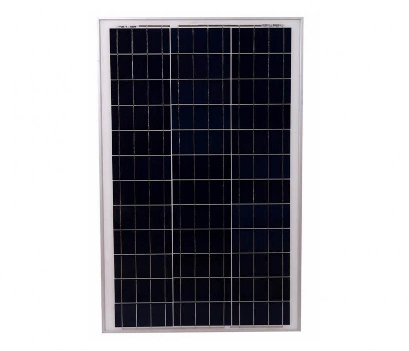 50W 12V narrow poly solar panel 698x520