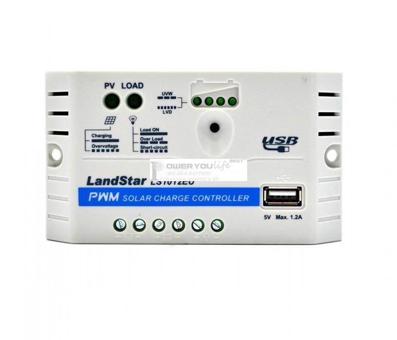 LS1012EU 10A  PWM LandStar Solar Charge Controller Regulators with usb