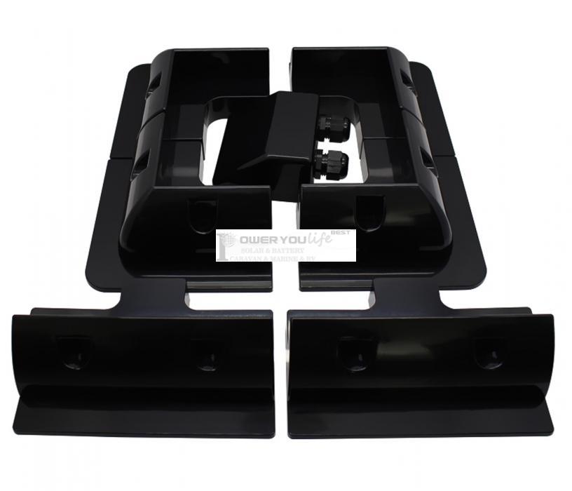 ABS Black Solar Panel Corner Mounting Bracket Kits 7pcs/set