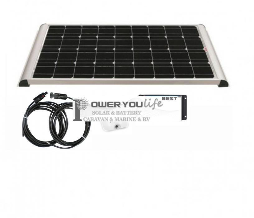 80 Watt mono Solar Rooftop Kit with Premium fitting